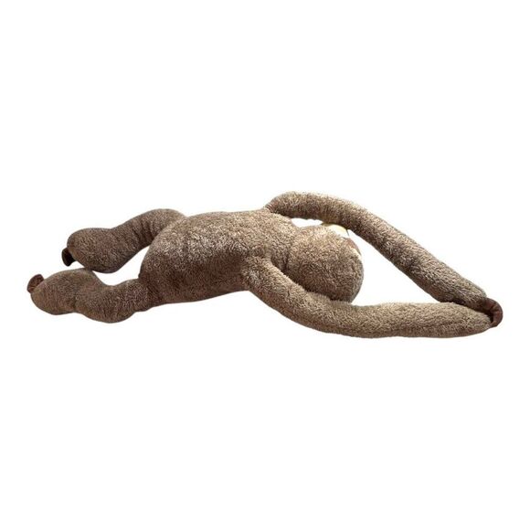Vintage Hugfun Plush Sloth Stuffed Animal Toy Brown Tan Soft & Cuddly Large 24" - Picture 5 of 10